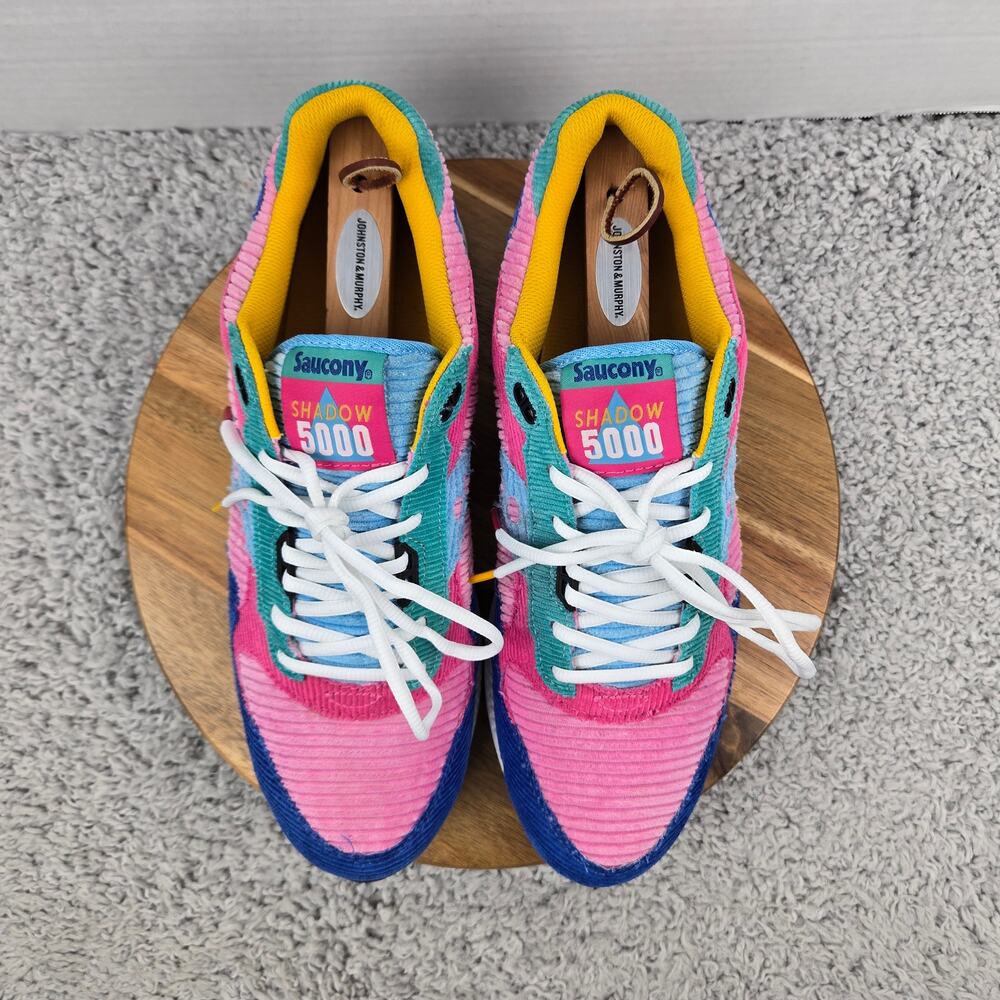 Saucony Mens 13 Shadow 5000 Patchwork Multi-Color Corduroy Casual Daily Sneaker - Picture 5 of 13